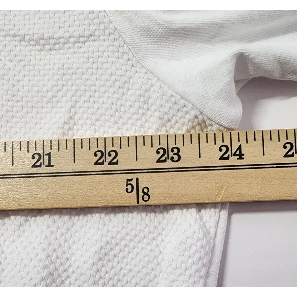 Bugatchi Mens Size XL White‎ Long Sleeve 11/4 Zip Pullover